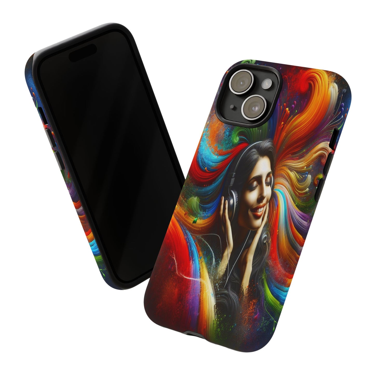 Protective Harmony in Color and Sound Iphone Case Compatible With Iphone 16 15 14 - Phone Cover