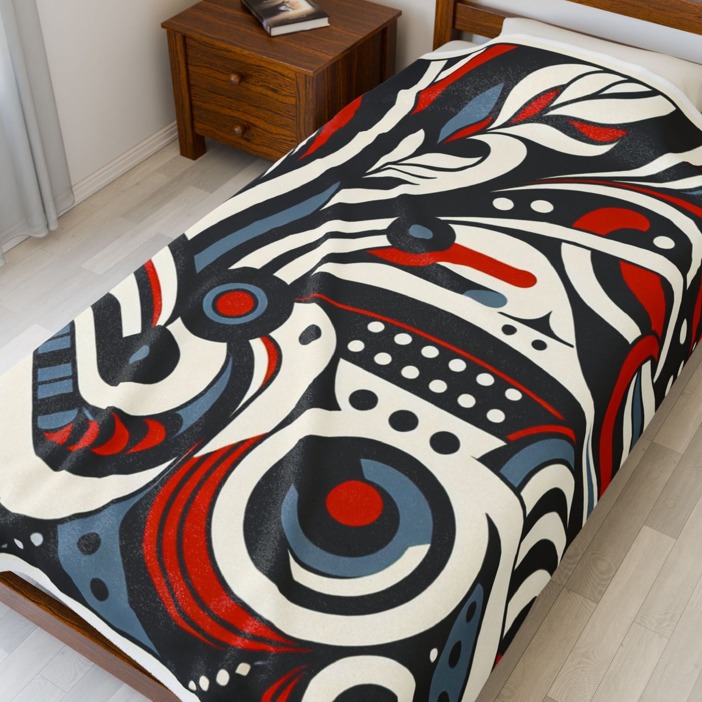 Circles and Curves in Motion - Plush Blanket