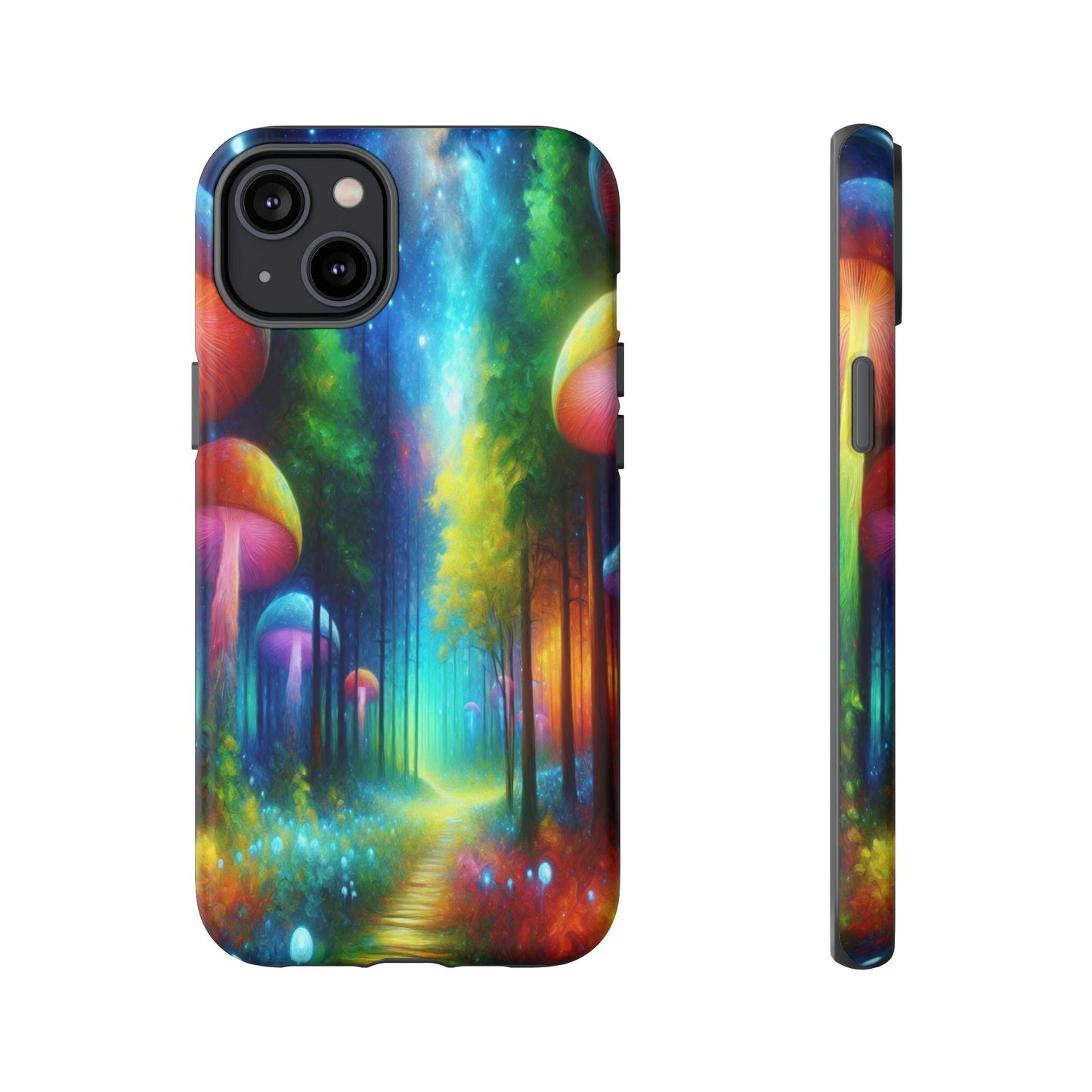 Mushroom Pathway in a Mystical Forest - Phone Case