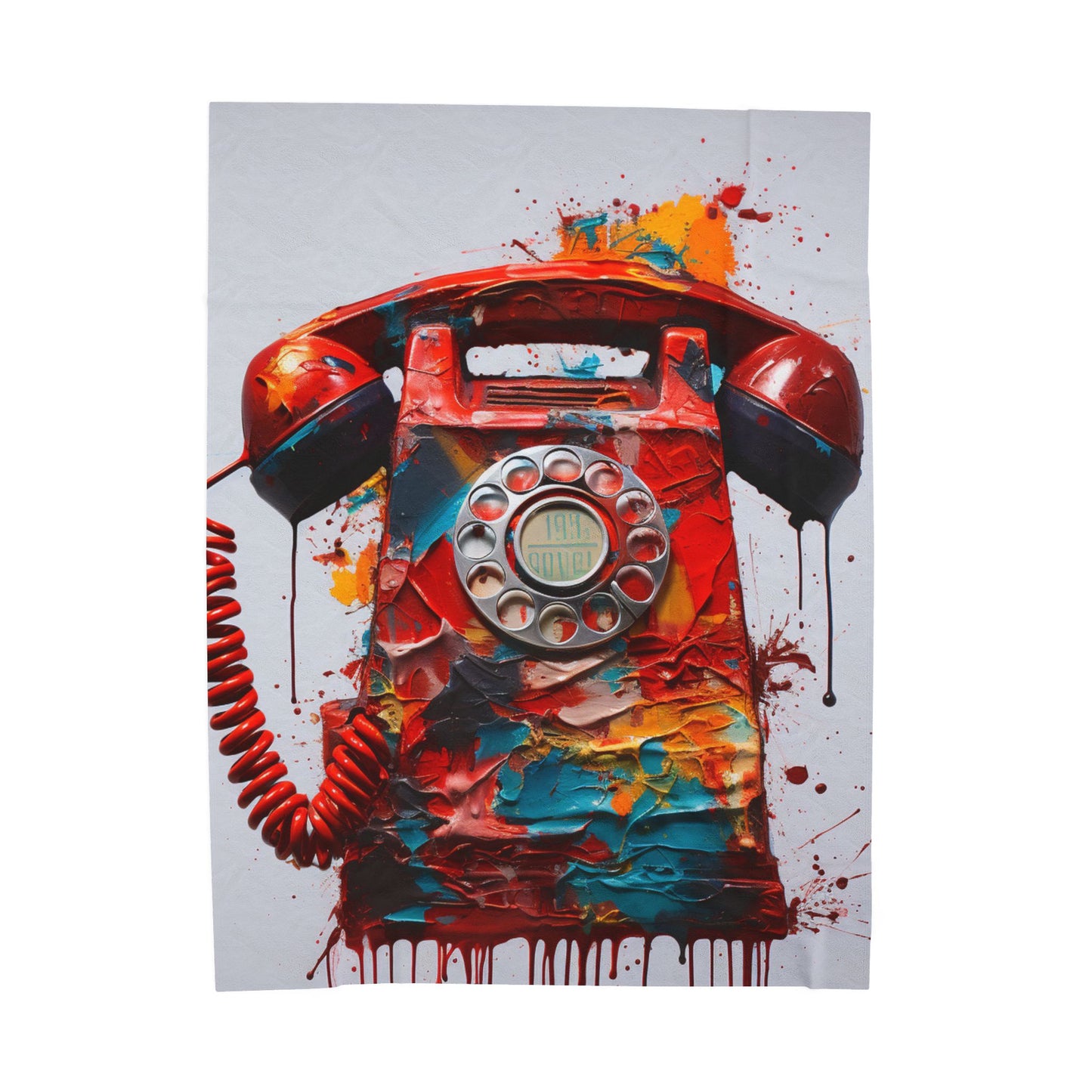 Melting Colors of Communication- Plush Blanket