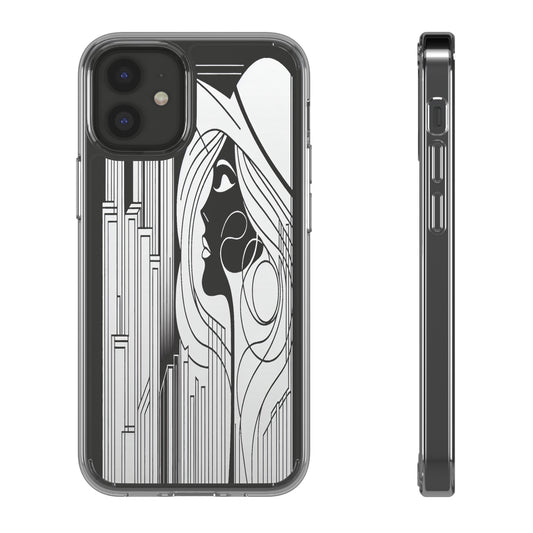 Transparent Silhouette of a Modern Vision Iphone Case Compatible With Iphone 16 15 14 - Clear Phone Cover