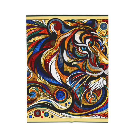 Tiger in Motion - Plush Blanket