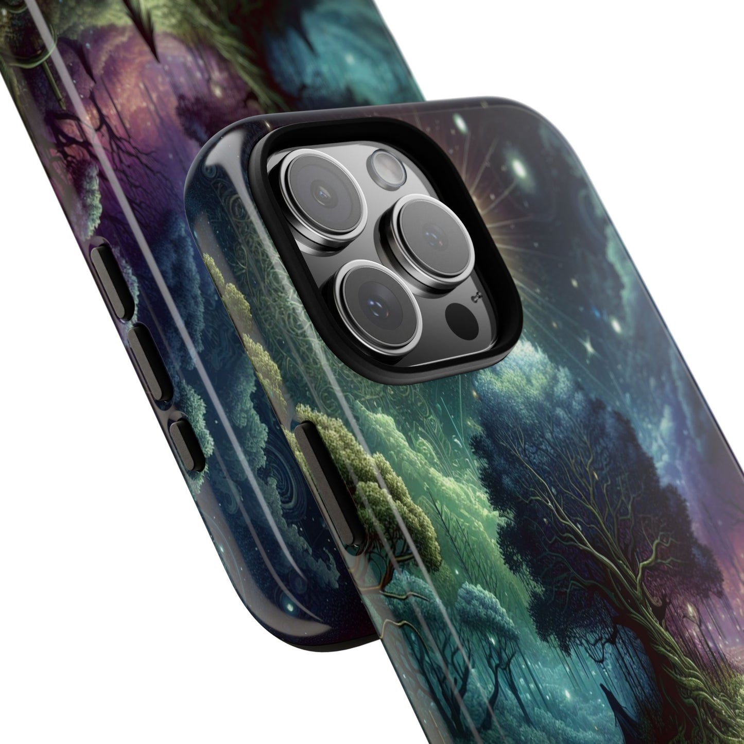 Luminous Forest Nightscape - Phone Case