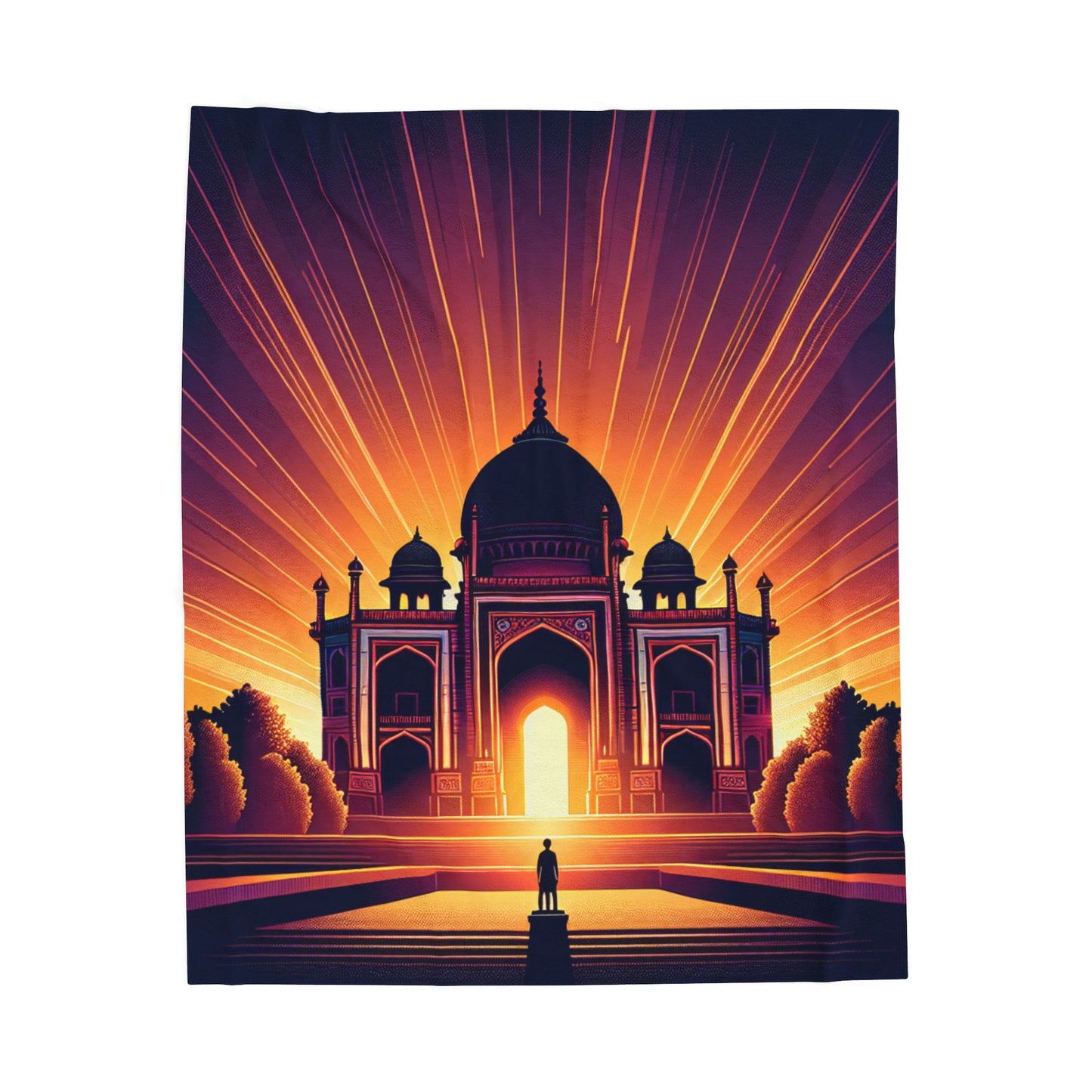 Radiance of the Grand Structure - Plush Blanket