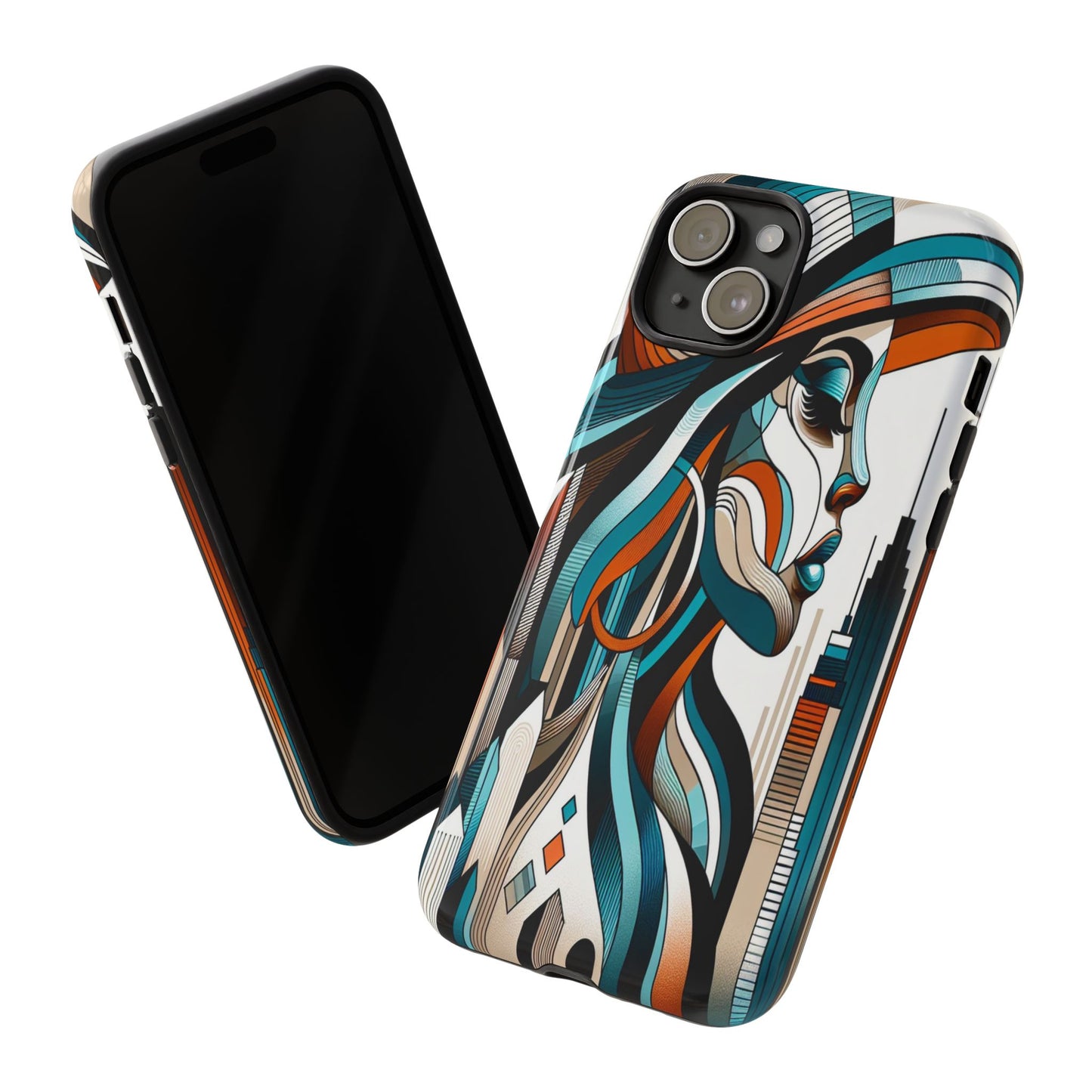 Custom ProtectiveCity Muse in Abstract LinesIphone Case Compatible With Iphone 16 15 14 - Phone Cover