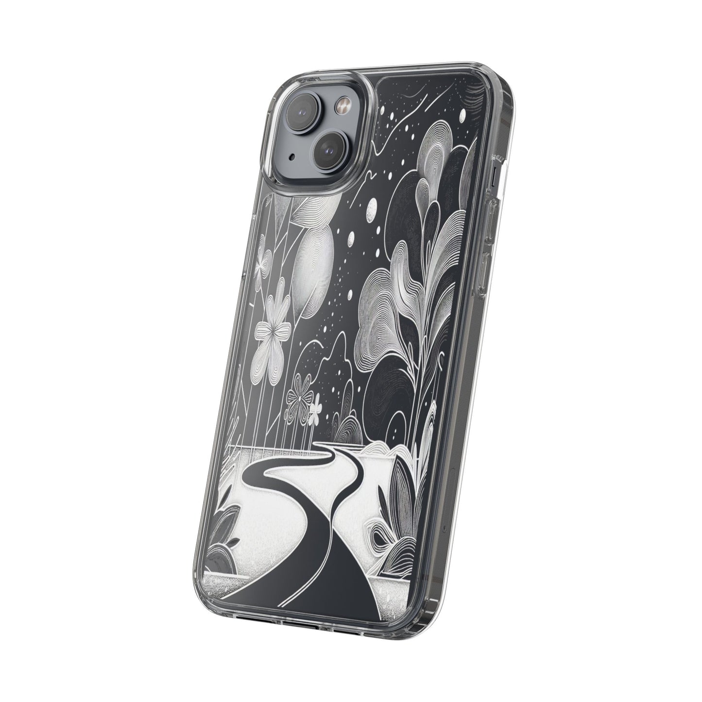 Transparent Pathway to Imagination Iphone Case Compatible With Iphone 16 15 14 - Clear Phone Cover