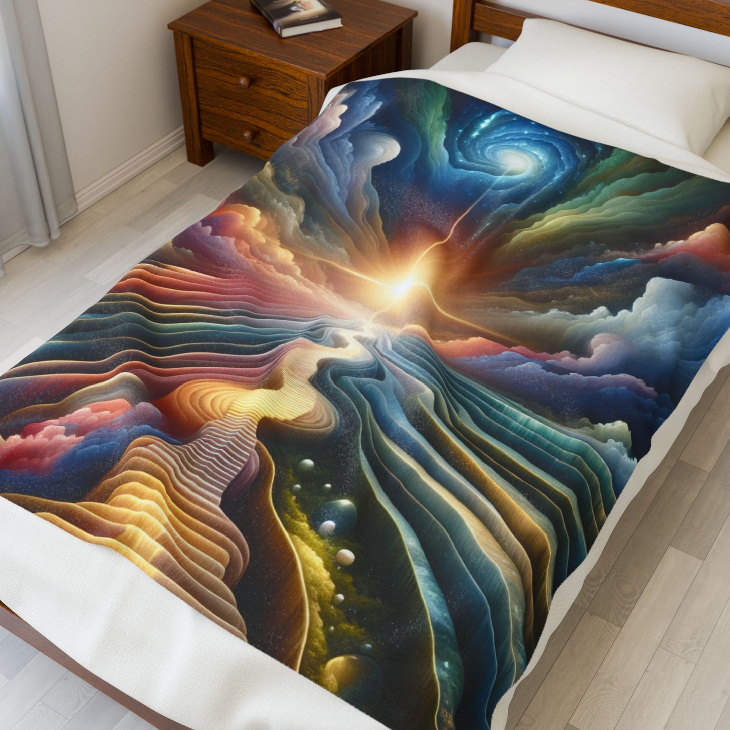 Pathway to Infinity - Plush Blanket
