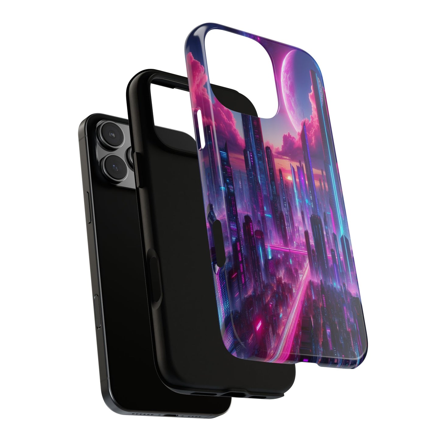 Futuristic Skyline Fantasy - Phone Case