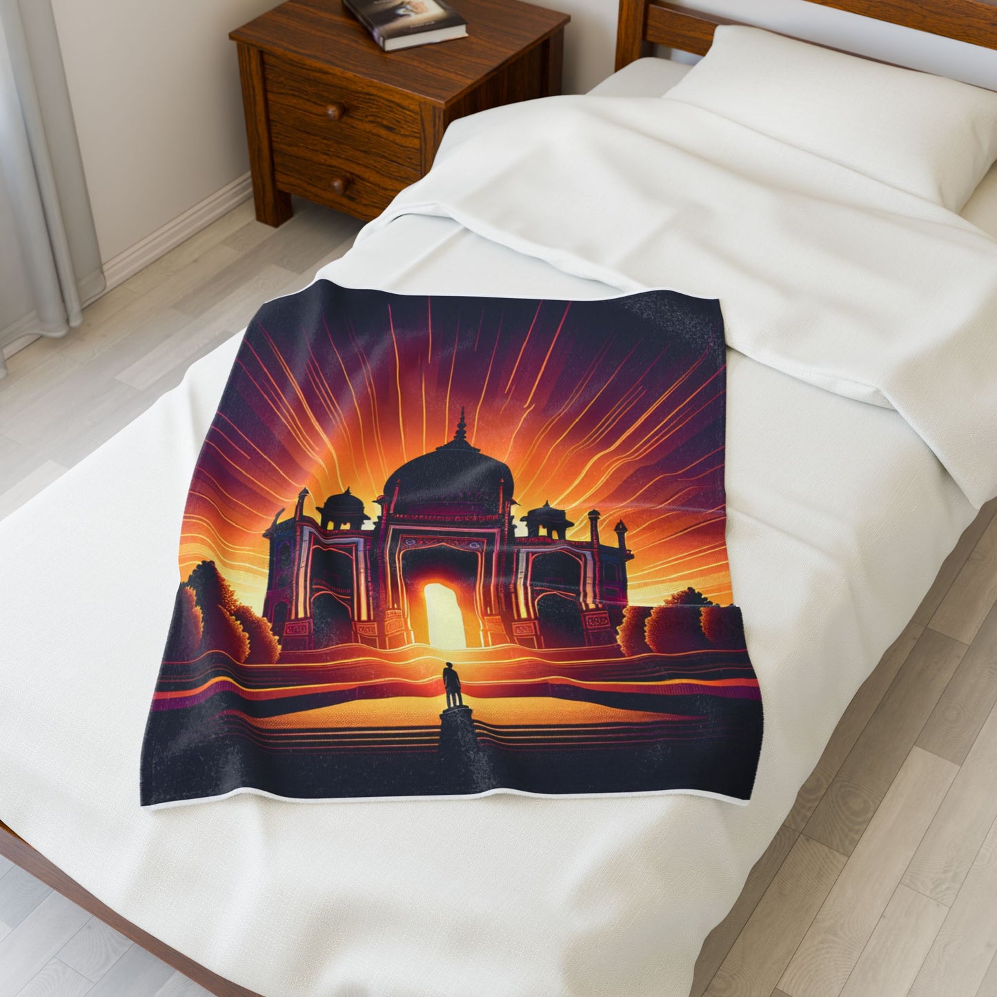 Radiance of the Grand Structure - Plush Blanket