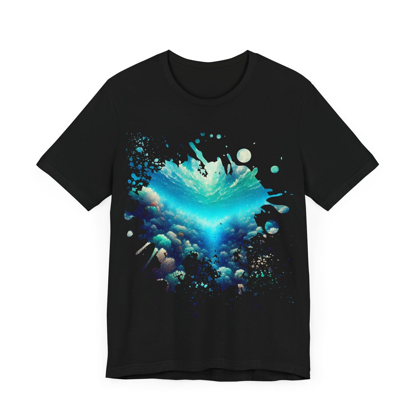 Undersea Adventure in Blue Depths - Jersey Short Sleeve Tee