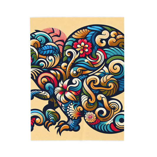 Primal Flourish - Plush Blanket
