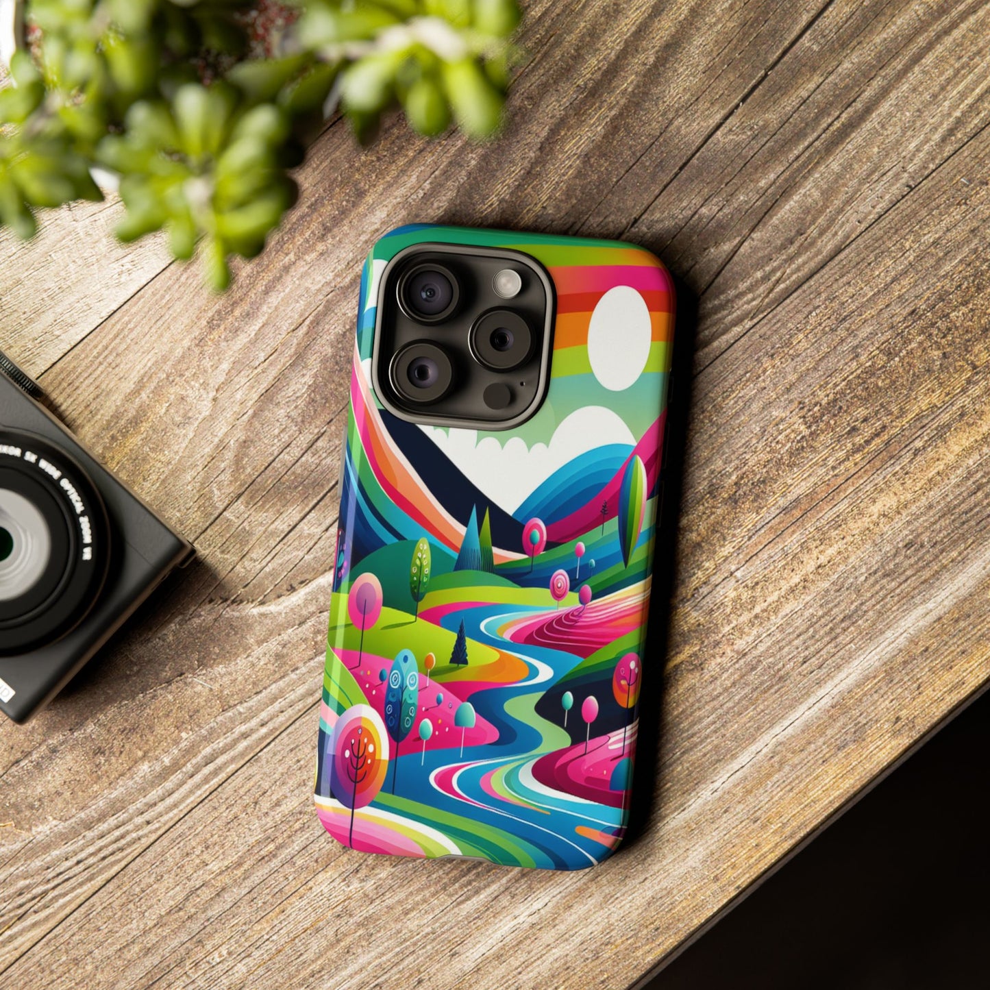 Colorful Landscape Journey - Phone Case