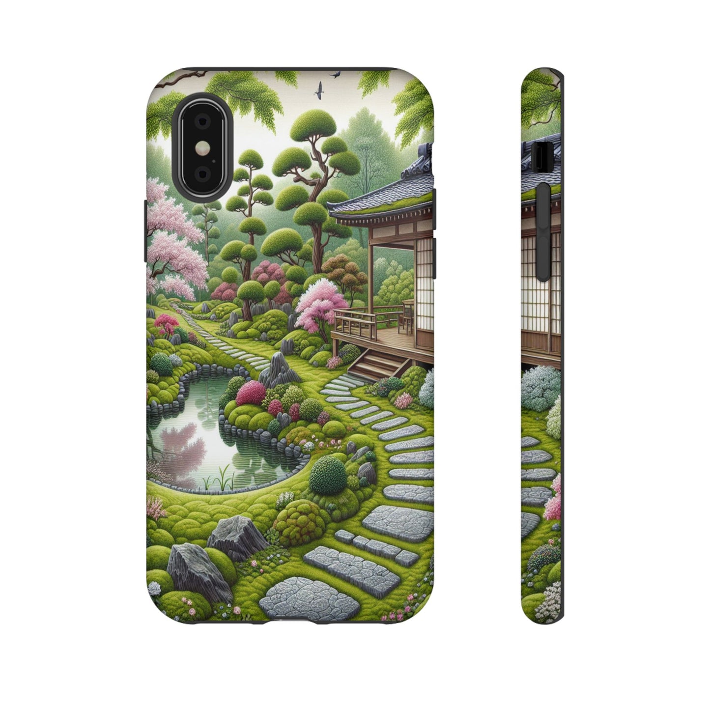 Custom ProtectivePeaceful Garden RetreatIphone Case Compatible With Iphone 16 15 14 - Phone Cover