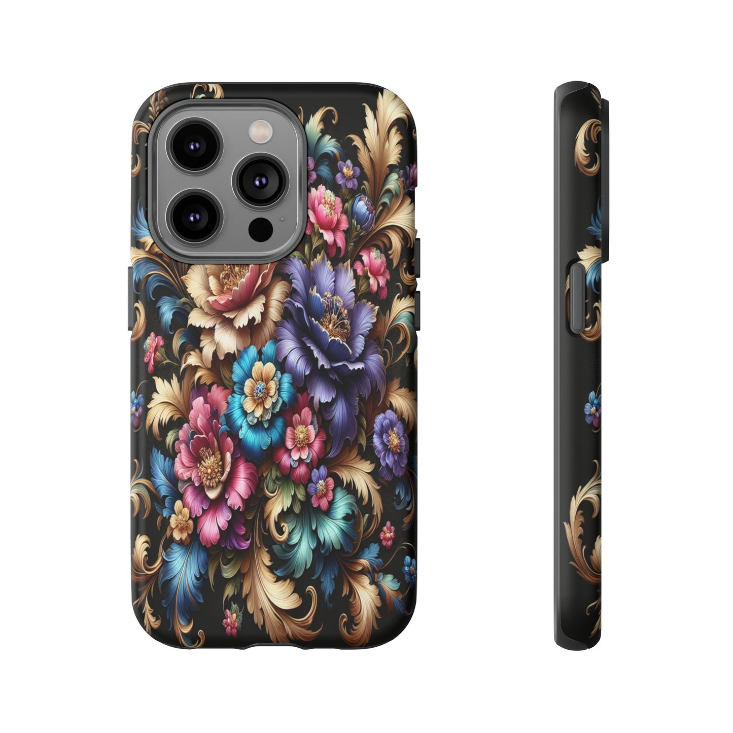 Custom ProtectiveFloral RadianceIphone Case Compatible With Iphone 16 15 14 - Phone Cover