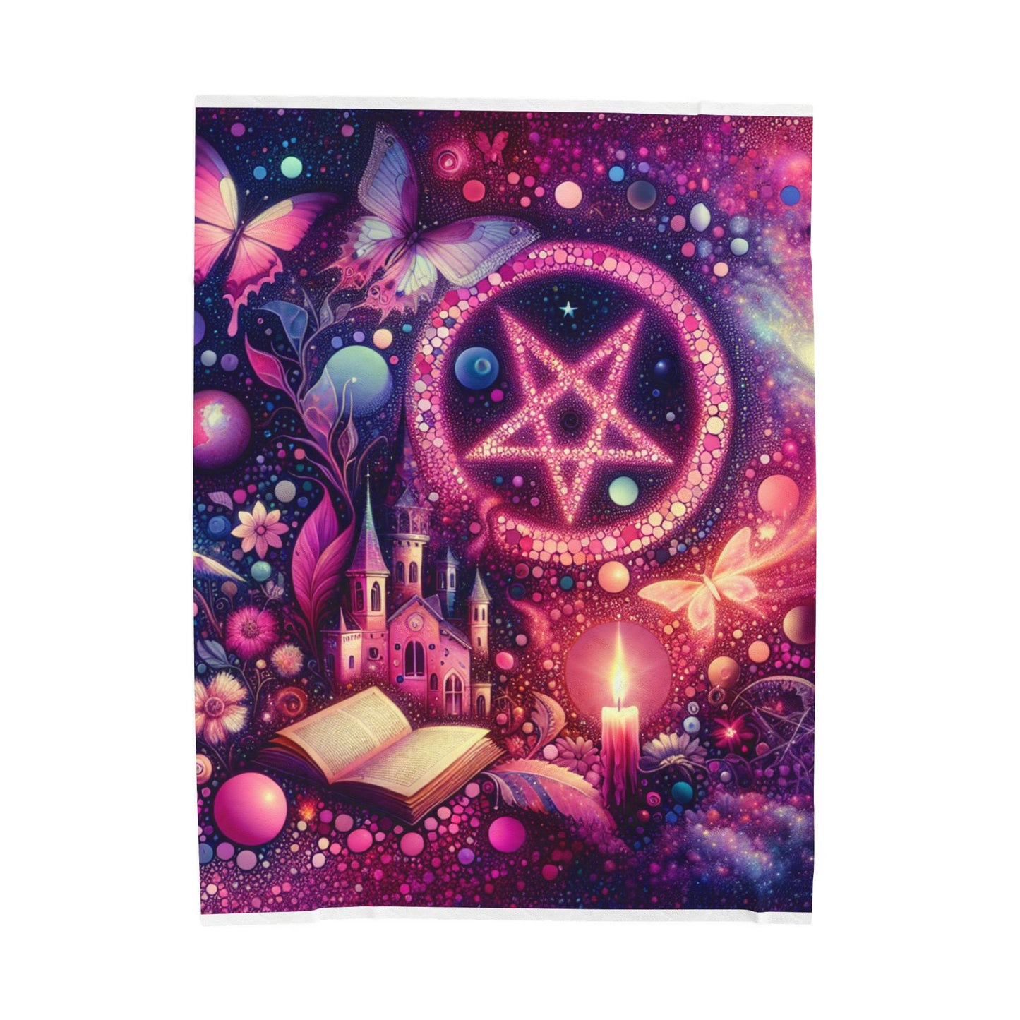 Mystical Realm of Wonder - Plush Blanket