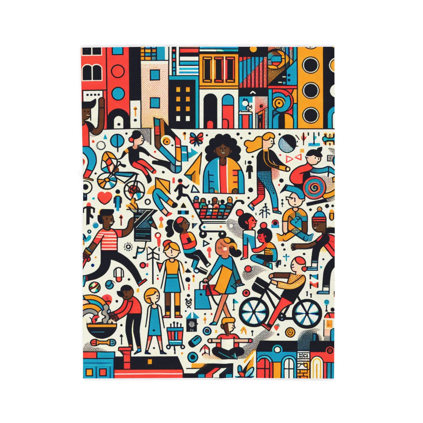 Activities and Community in Motion - Plush Blanket