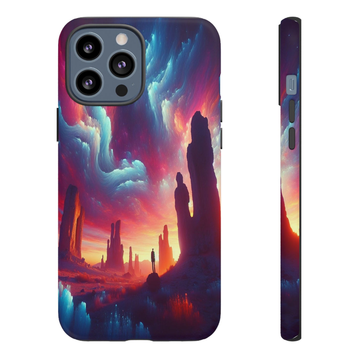 Wanderer in the Painted Sky - Phone Case