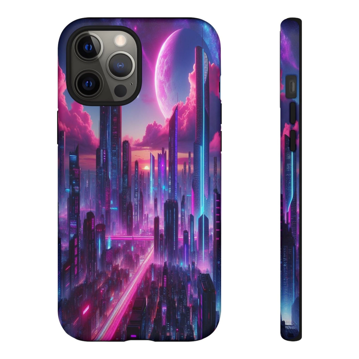 Futuristic Skyline Fantasy - Phone Case