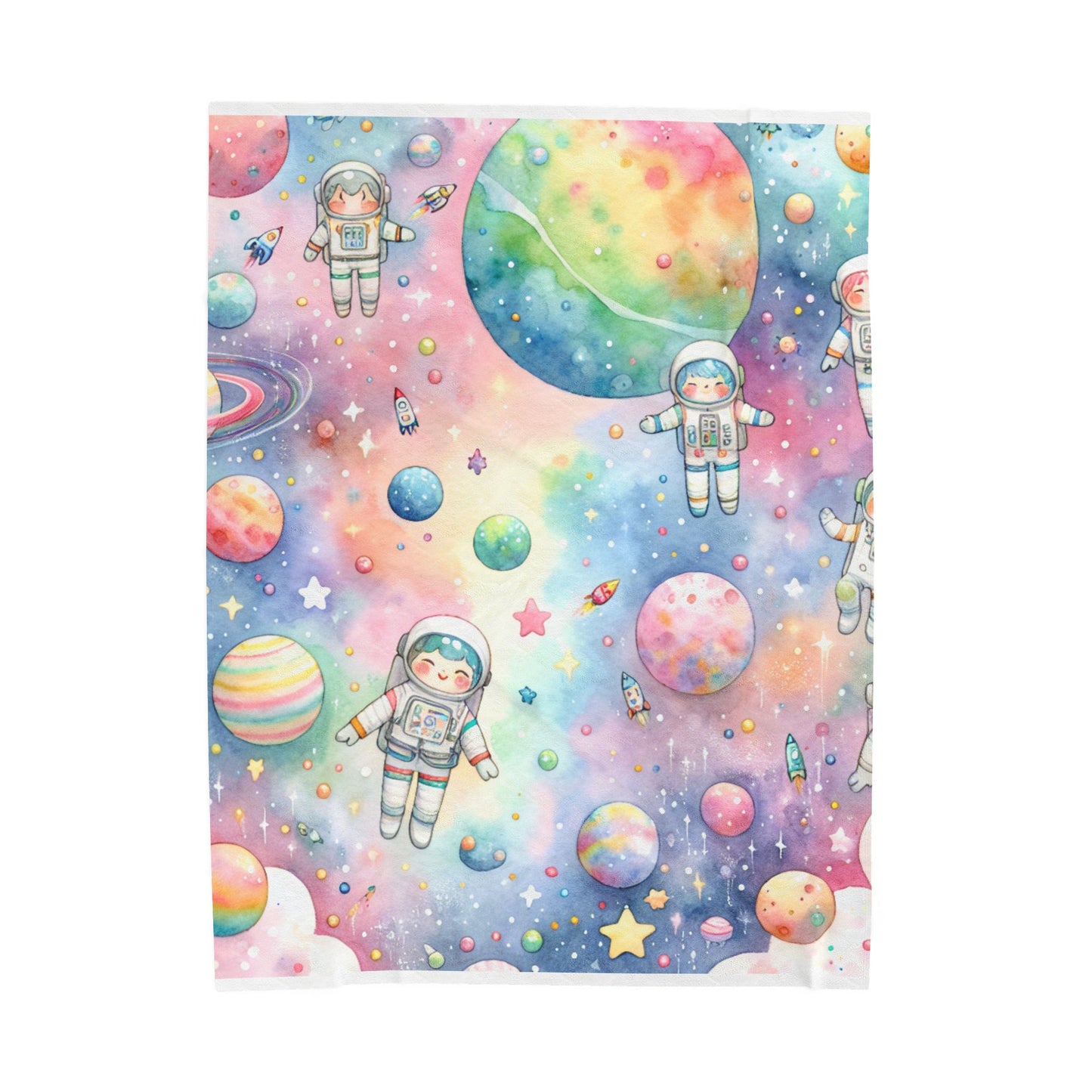 Explorers Among Planets - Plush Blanket