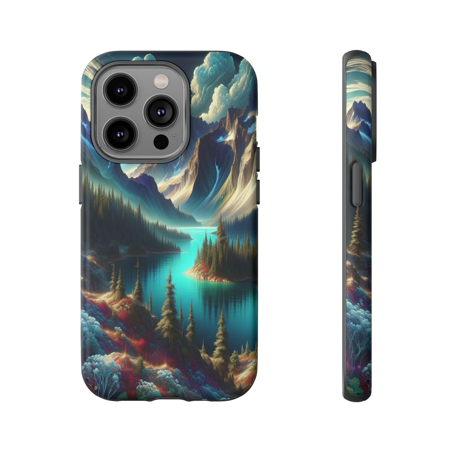 Custom ProtectiveMajestic Peaks and Tranquil WatersIphone Case Compatible With Iphone 16 15 14 - Phone Cover