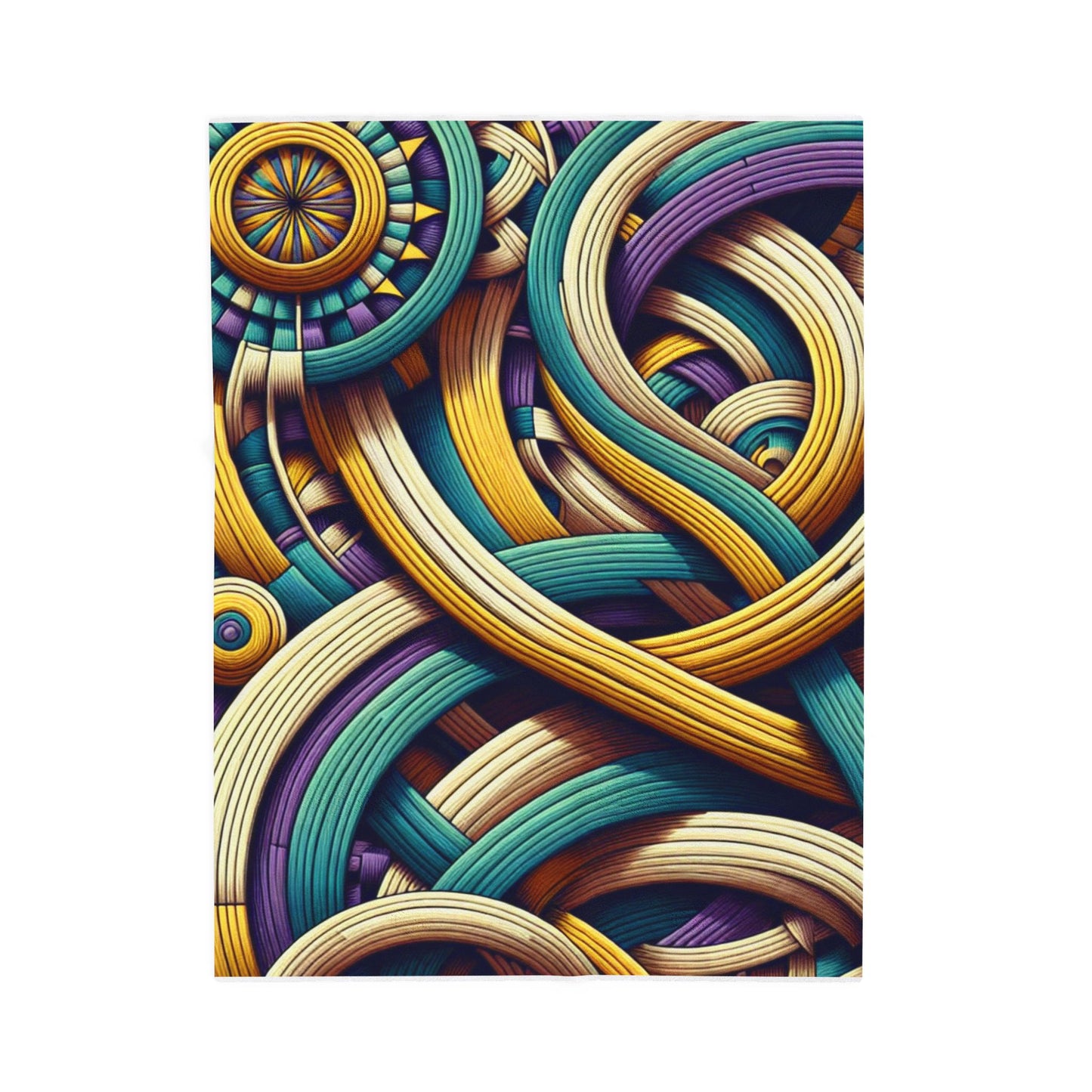 Interwoven Tapestry - Plush Blanket