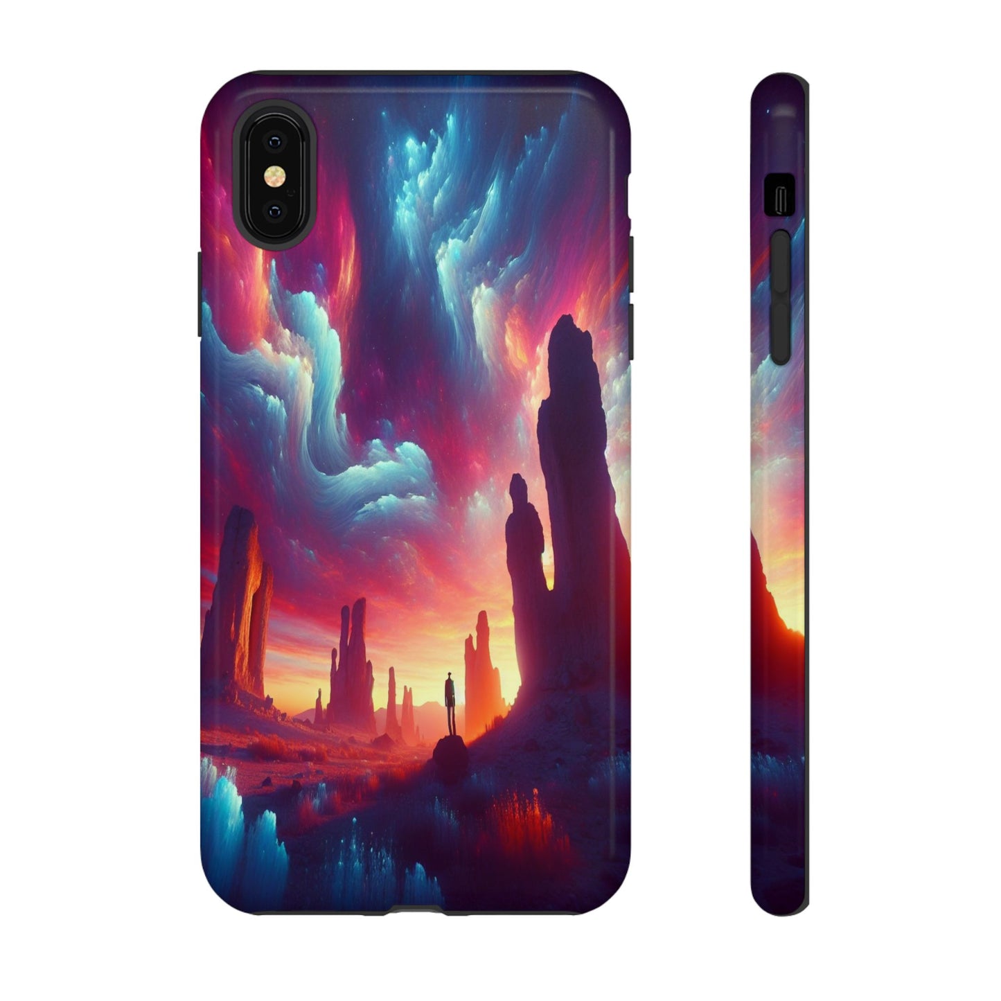 Wanderer in the Painted Sky - Phone Case