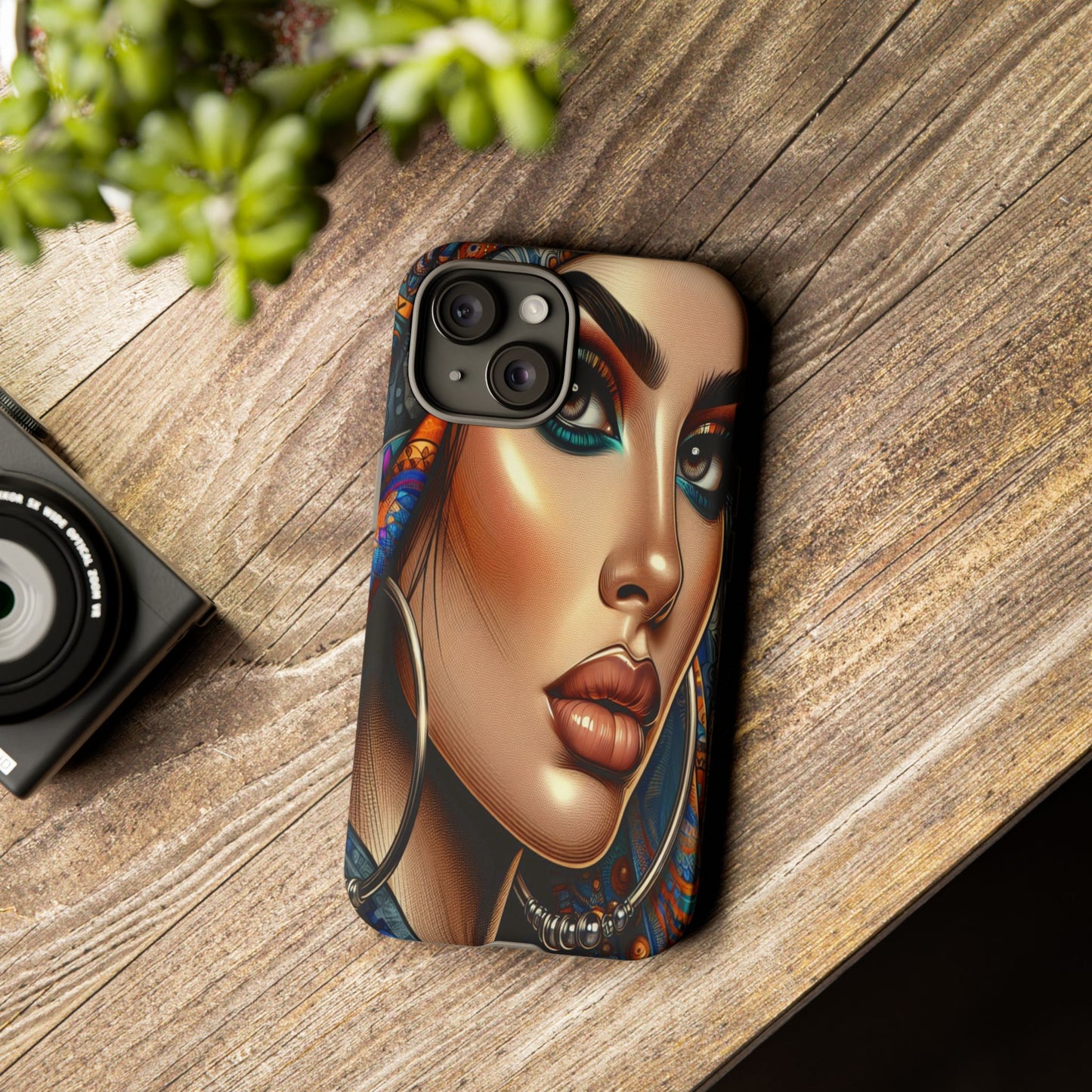 Protective Mystical Portrait in Patterns Iphone Case Compatible With Iphone 16 15 14 - Phone Cover