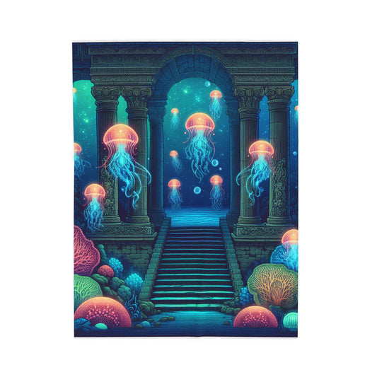 Enigmatic Depths - Plush Blanket