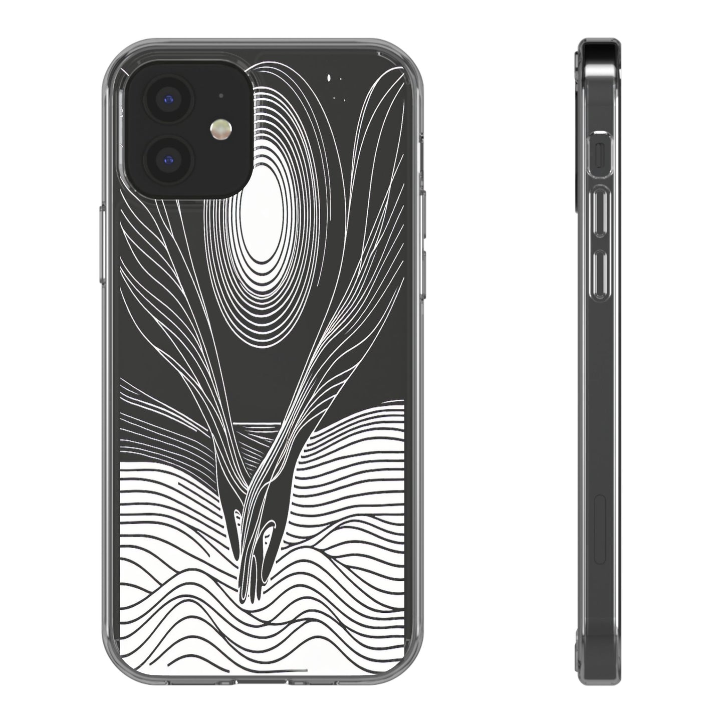 Transparent Interwoven Spirits Iphone Case Compatible With Iphone 16 15 14 - Clear Phone Cover