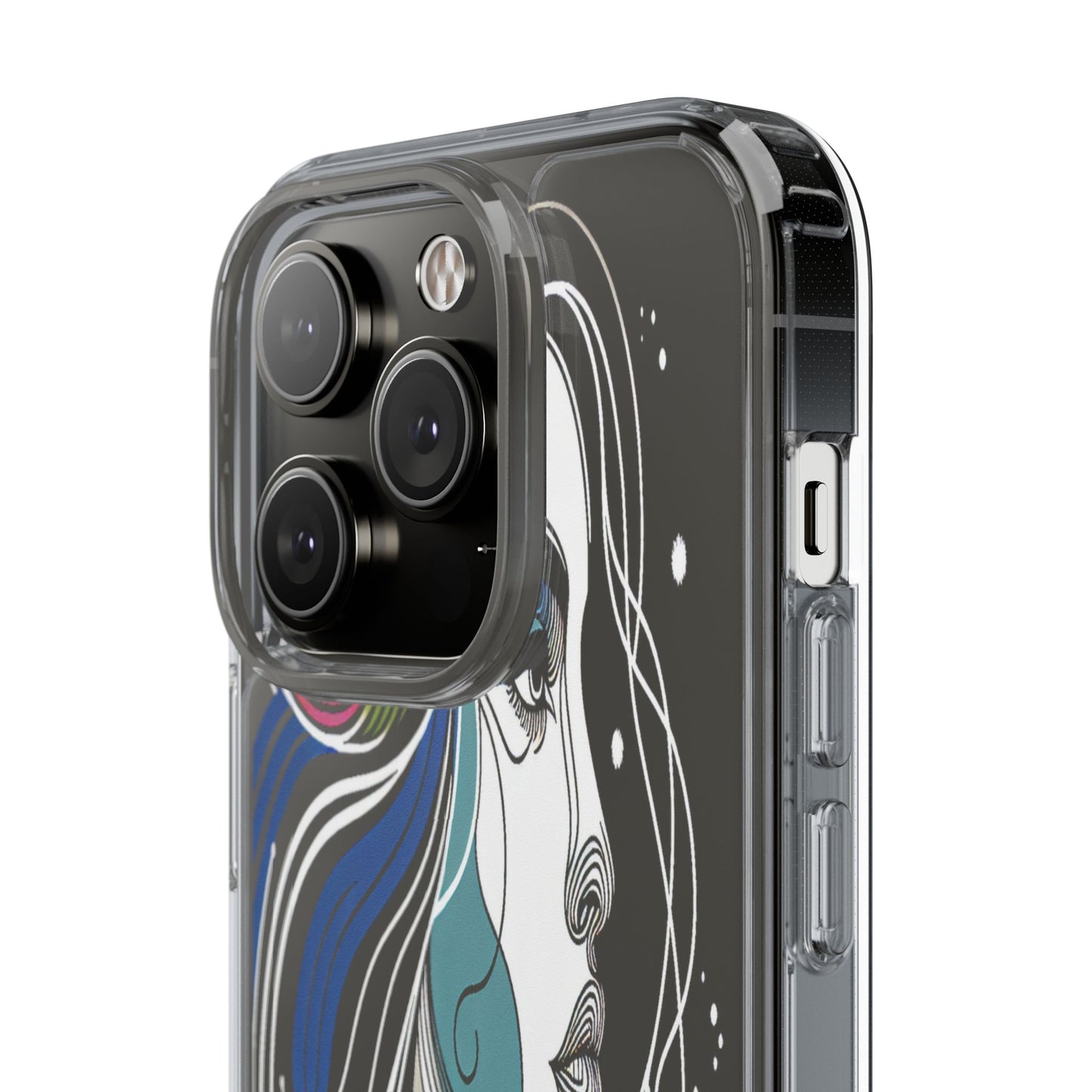 Transparent Portrait of Imagination Iphone Case Compatible With Iphone 16 15 14 - Clear Phone Cover