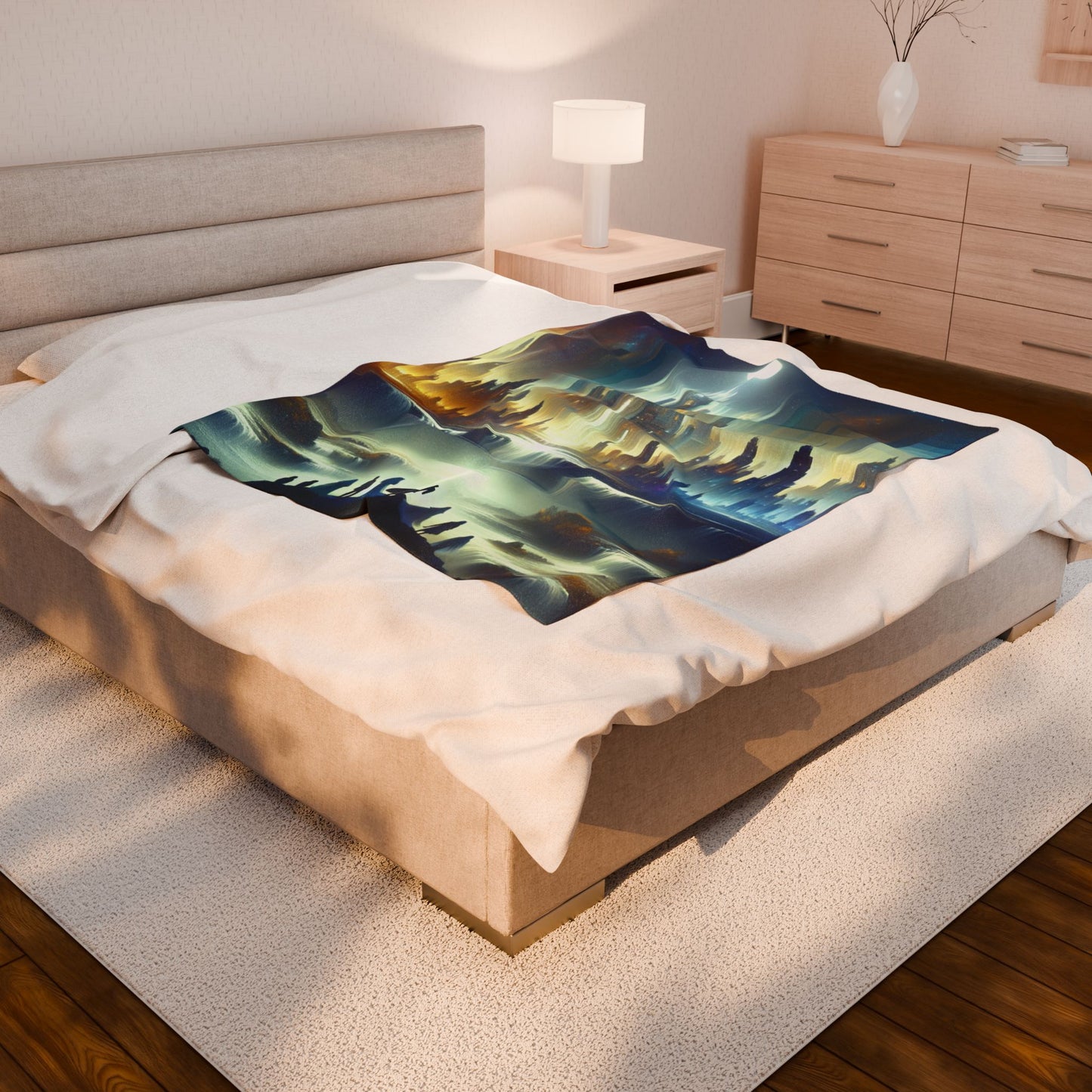 City of Starlight Cascade - Plush Blanket