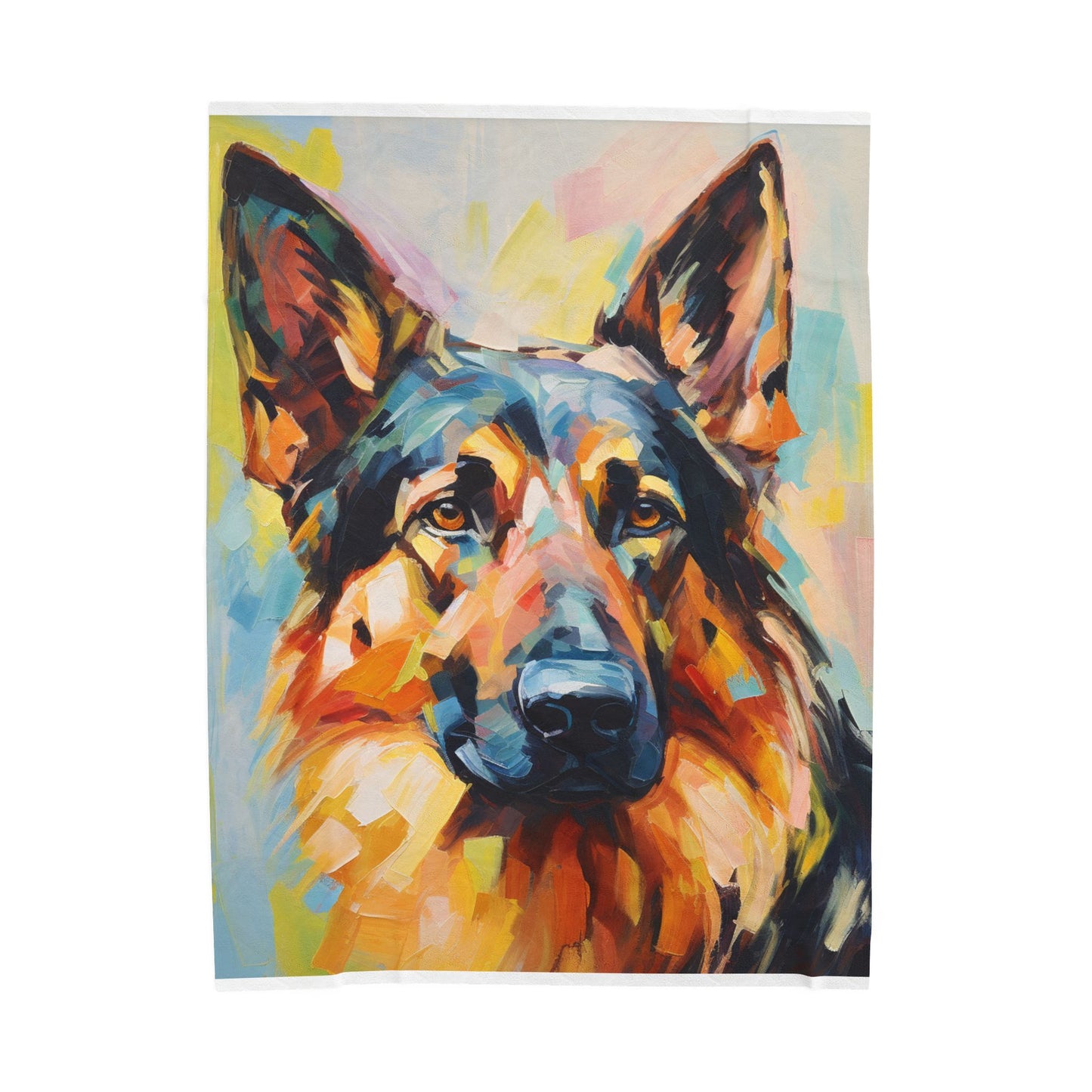 Canine Brushstrokes- Plush Blanket