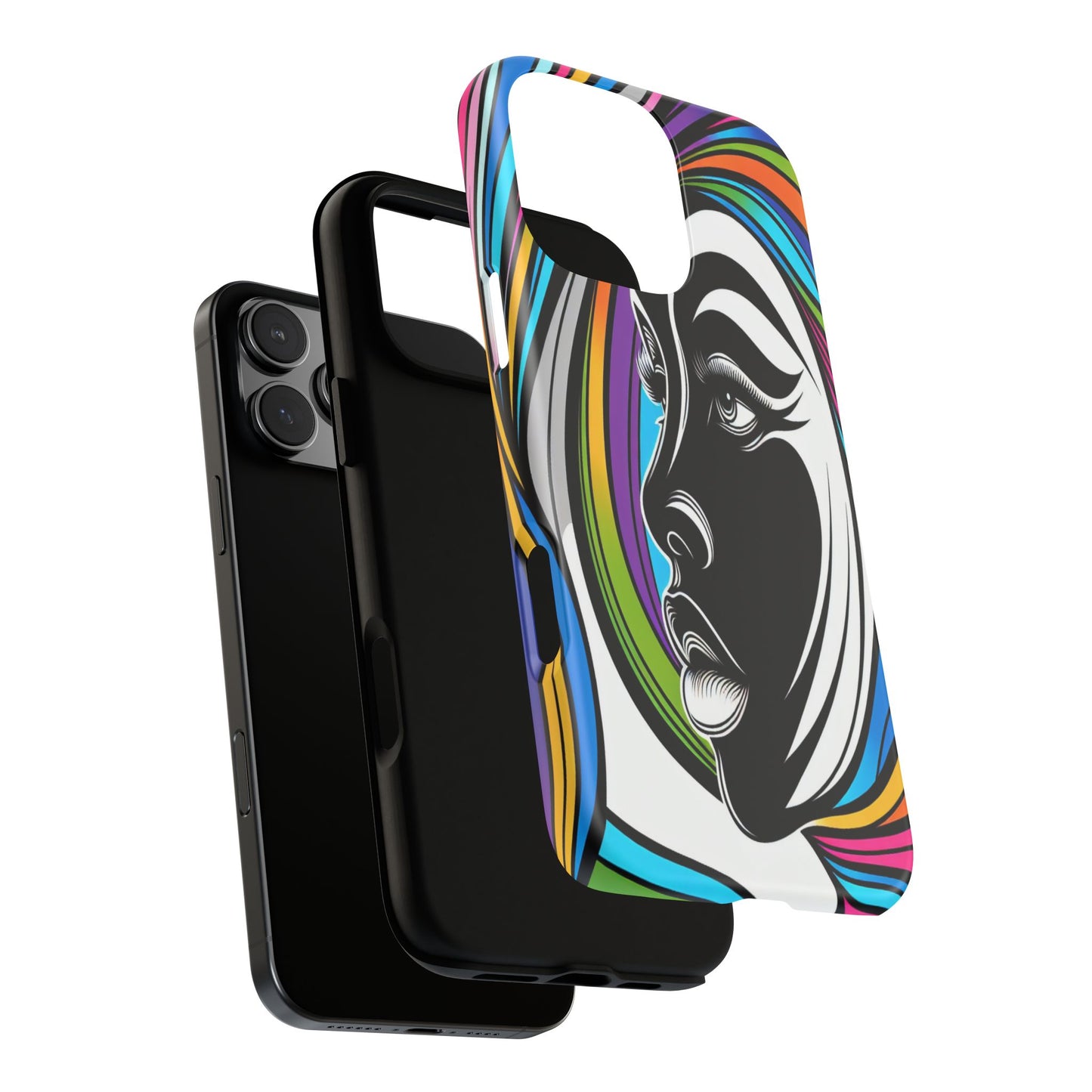 Colorful Portrait Fusion - Phone Case