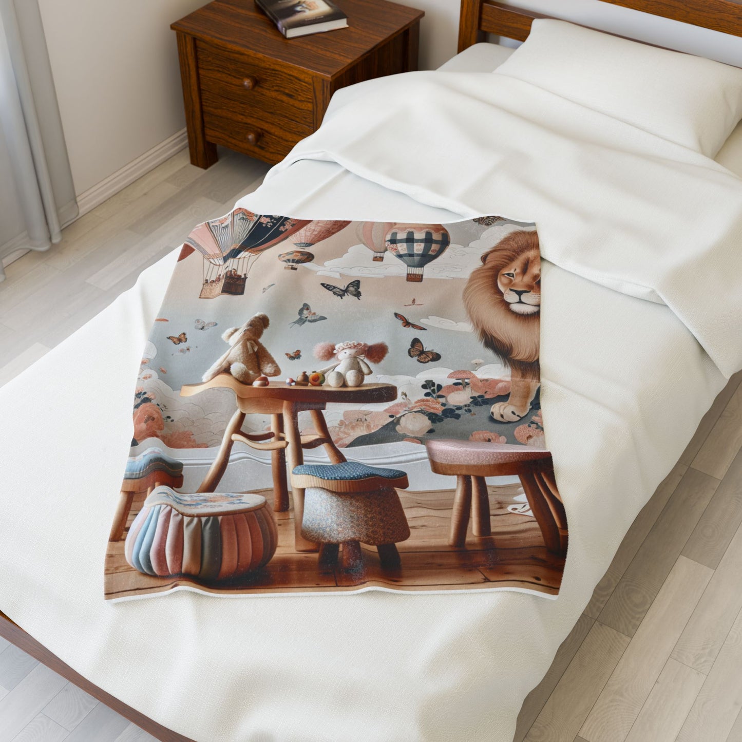 Playful Safari Adventure - Plush Blanket