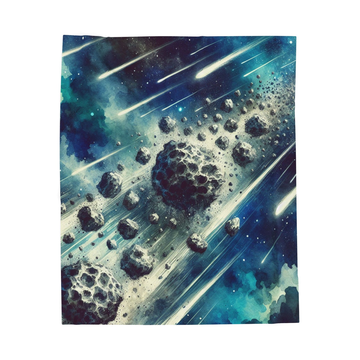 Asteroid Cascade - Plush Blanket