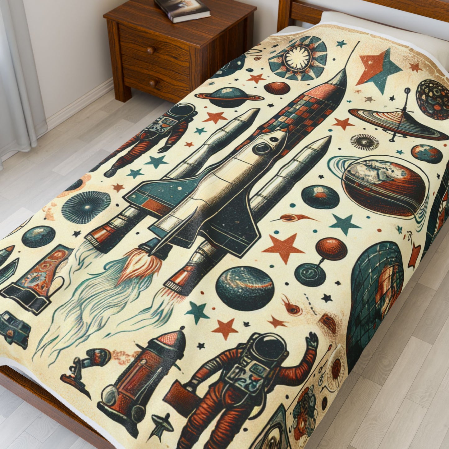 Space Expedition Mystique - Plush Blanket