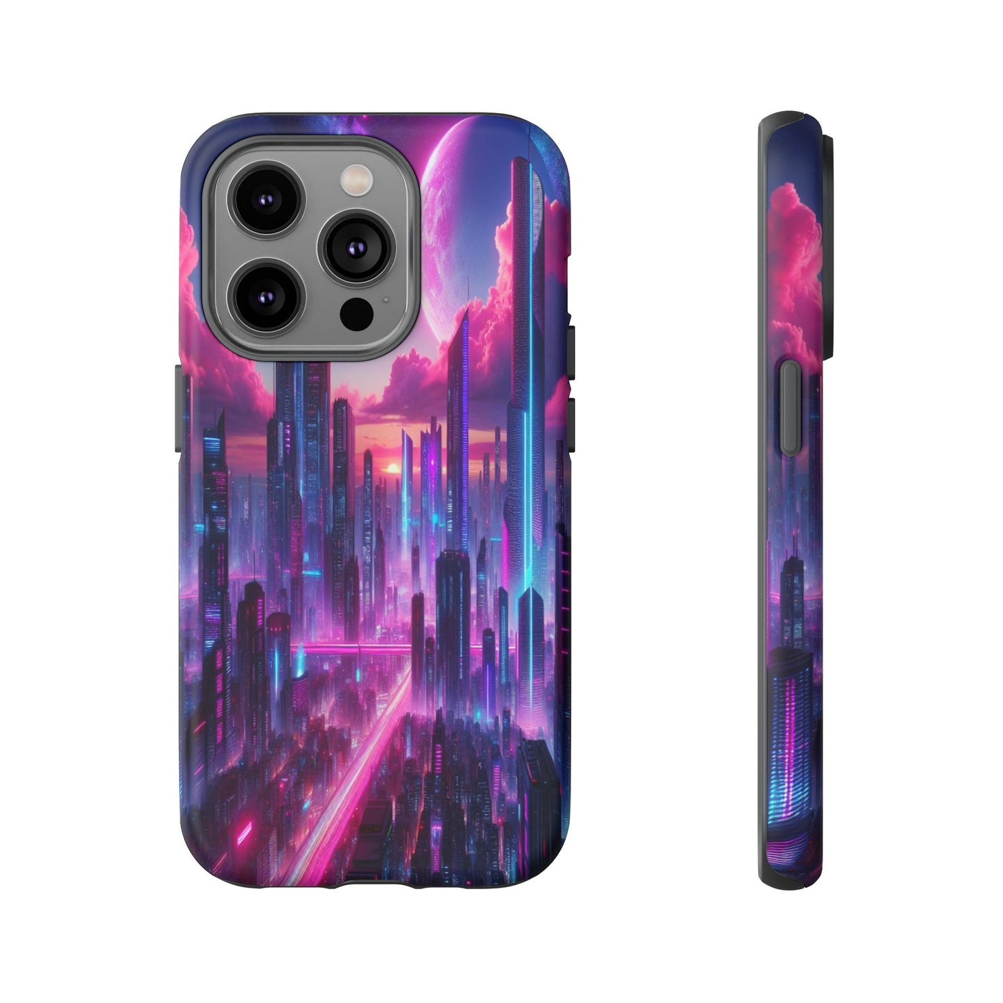 Futuristic Skyline Fantasy - Phone Case