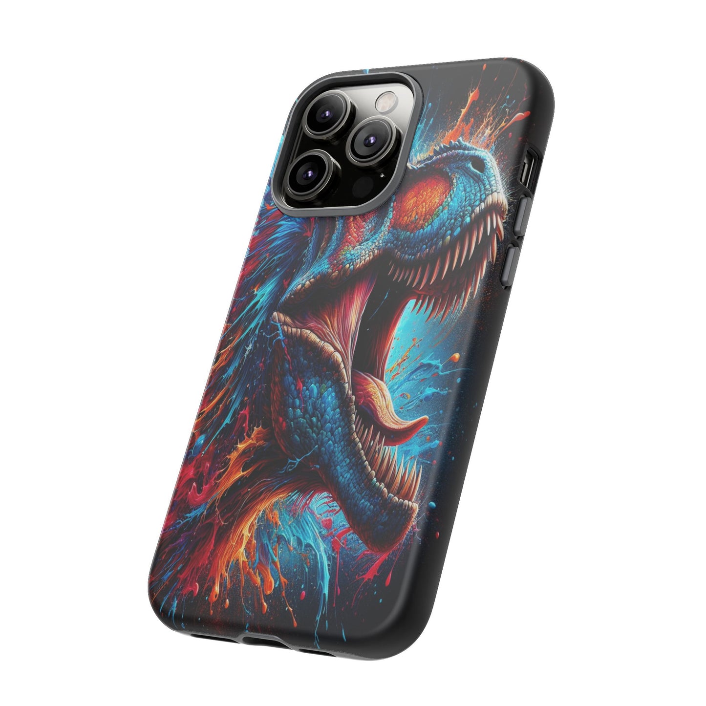 Colorburst Dinosaur Roar - Phone Case
