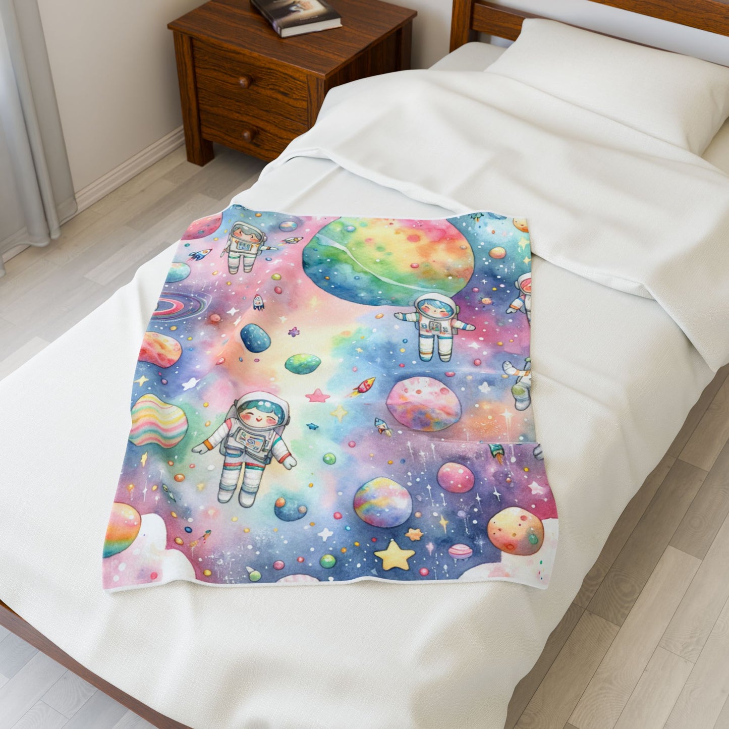 Explorers Among Planets - Plush Blanket