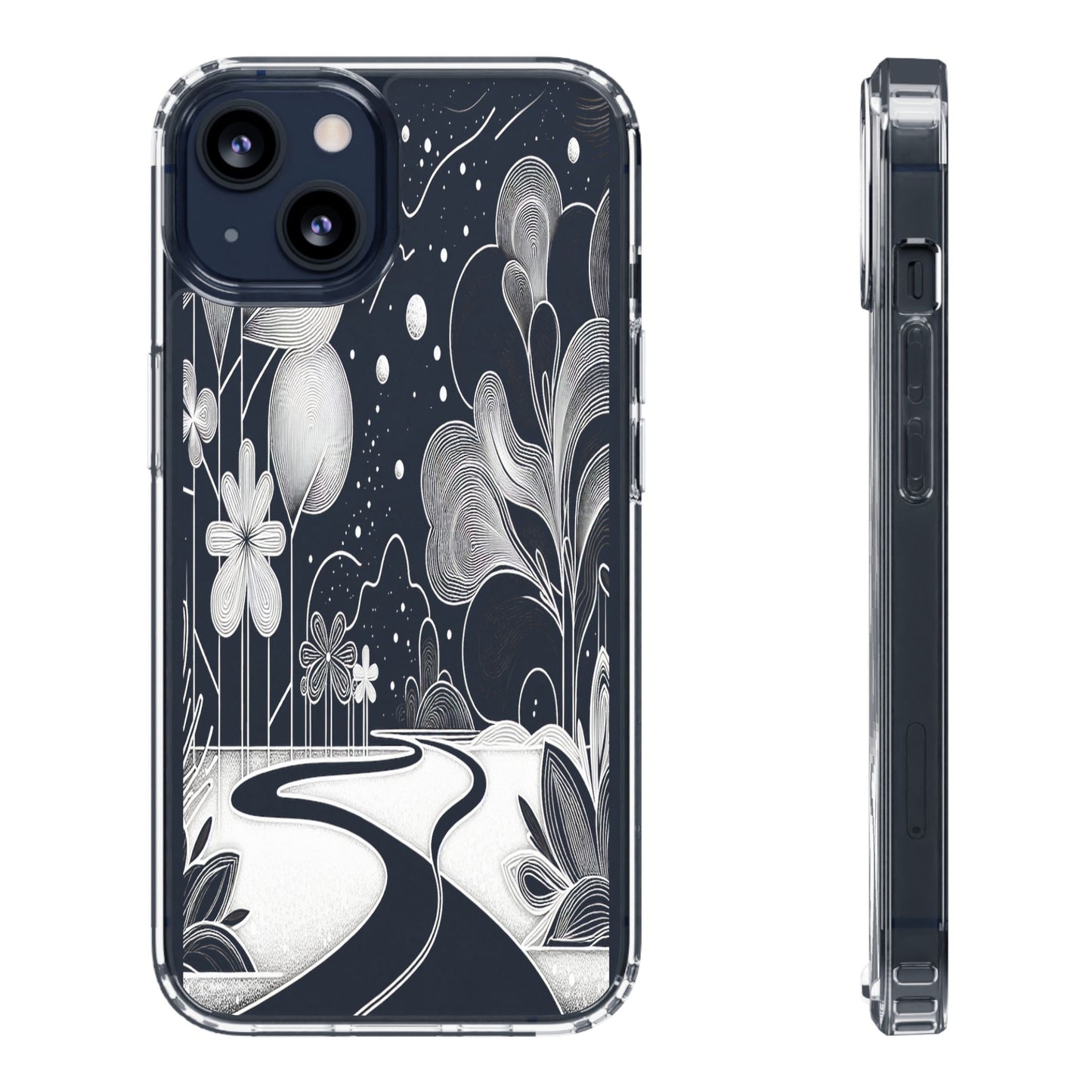 Transparent Pathway to Imagination Iphone Case Compatible With Iphone 16 15 14 - Clear Phone Cover