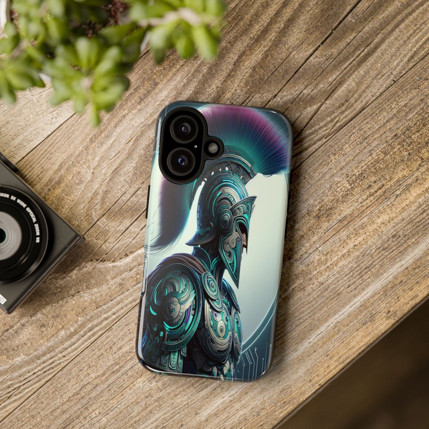 Custom ProtectiveGuardian of the Digital RealmIphone Case Compatible With Iphone 16 15 14 - Phone Cover