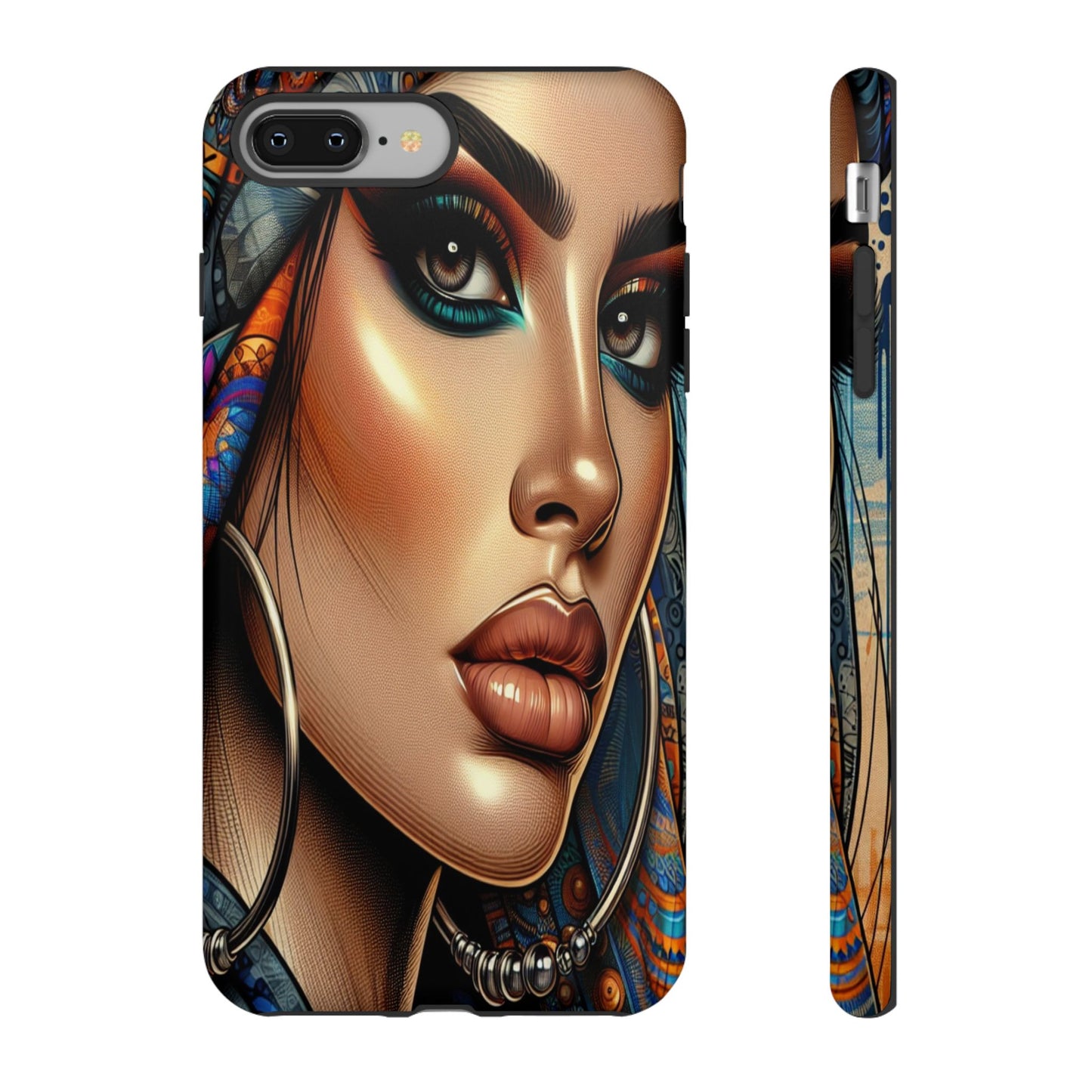 Protective Mystical Portrait in Patterns Iphone Case Compatible With Iphone 16 15 14 - Phone Cover