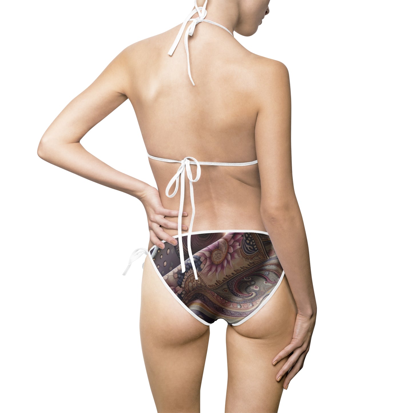 Women's Paisley Whispers in Satin Folds Bikini Swimsuit