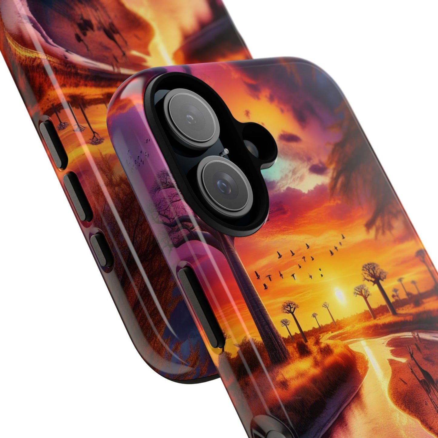 Journey Through Radiant Savannah - Phone Case