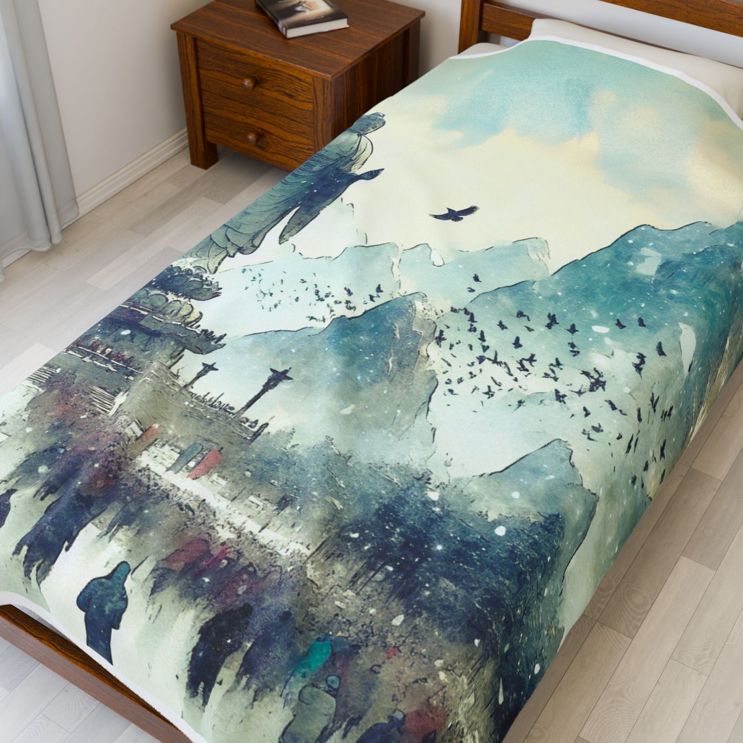 Pilgrimage of Tranquility - Plush Blanket