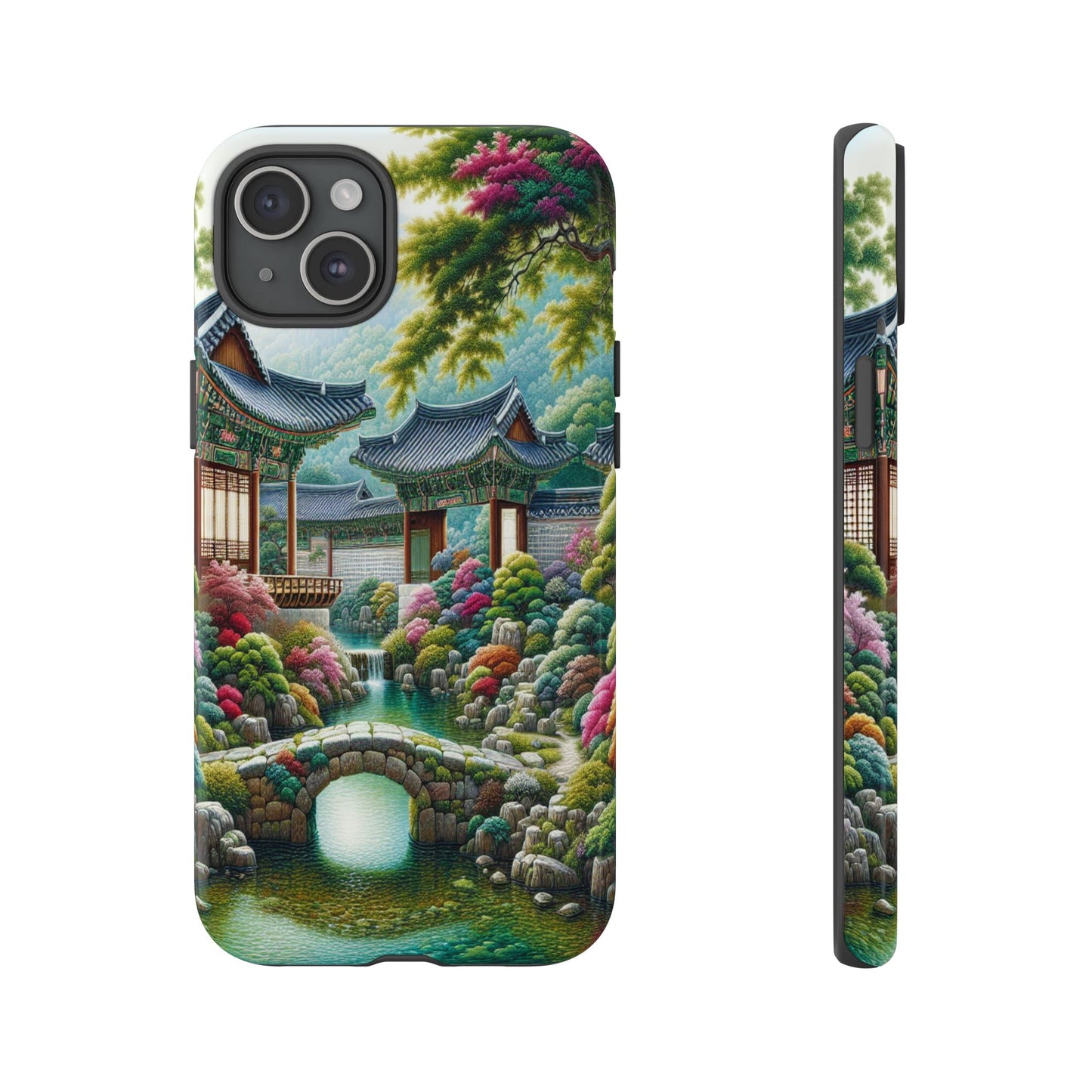 Custom ProtectiveTranquil Garden RetreatIphone Case Compatible With Iphone 16 15 14 - Phone Cover