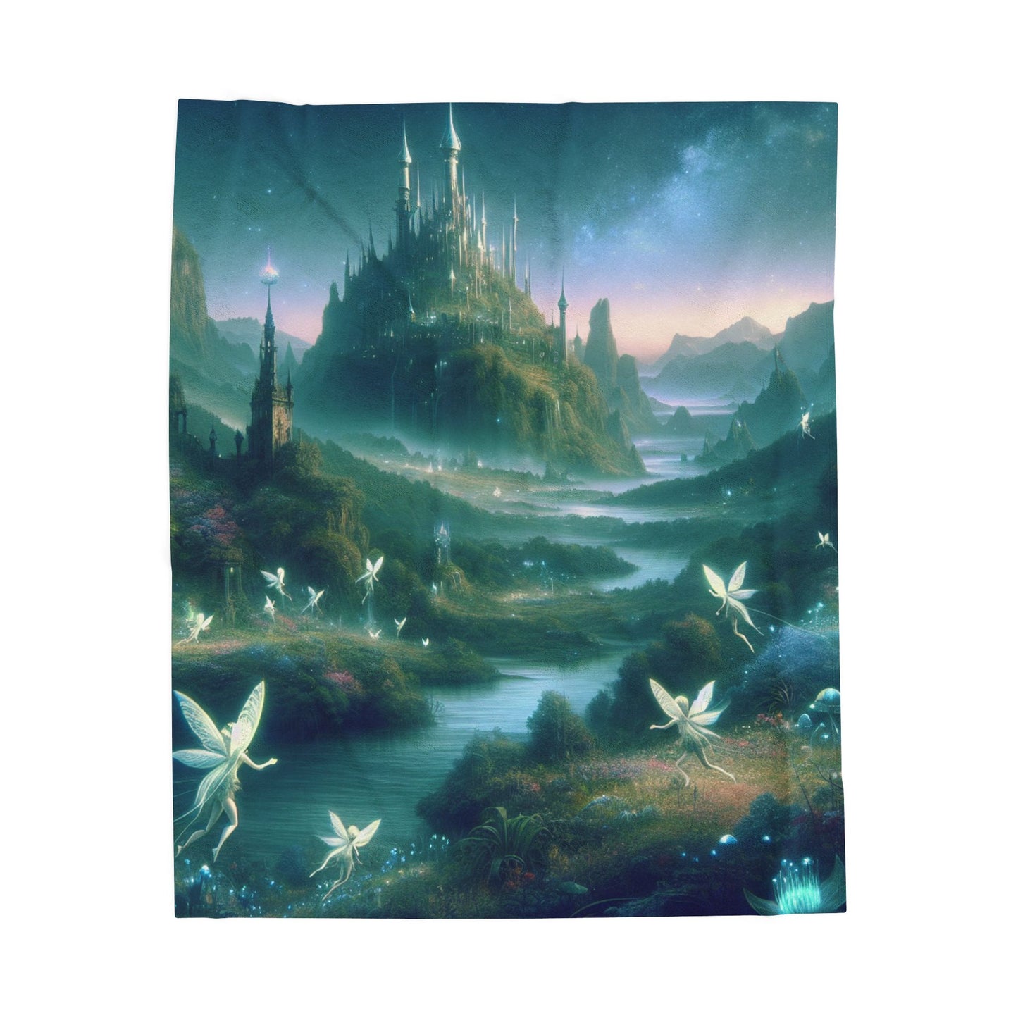 Luminescent Haven by Starlight- Plush Blanket