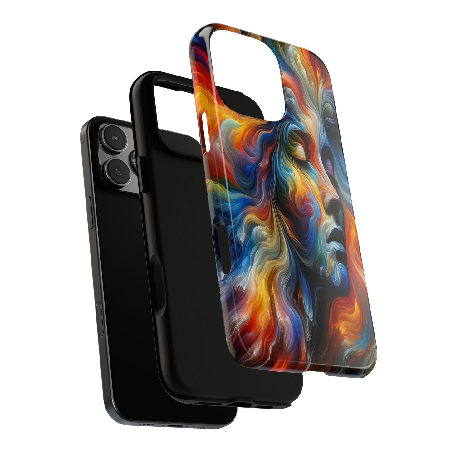 Custom Protective Whirlwind of Colors Iphone Case Compatible With Iphone 16 15 14 - Phone Cover