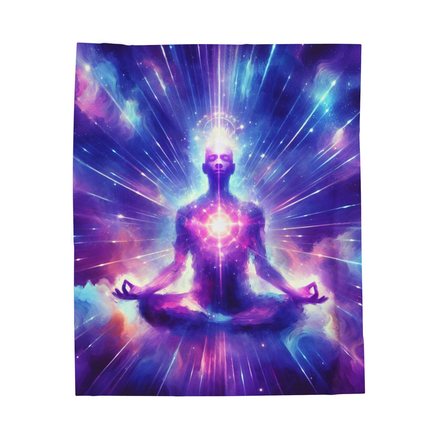 Enlighten Meditative Illumination - Plush Blanket