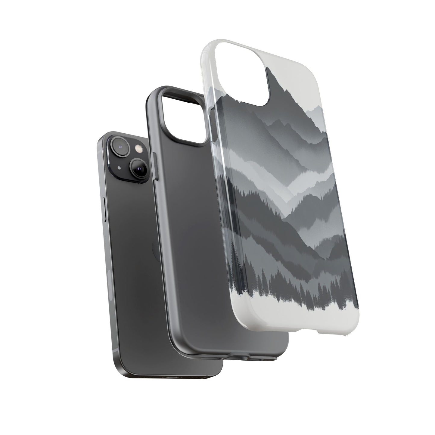 Layers of Misty Peaks - Phone Case